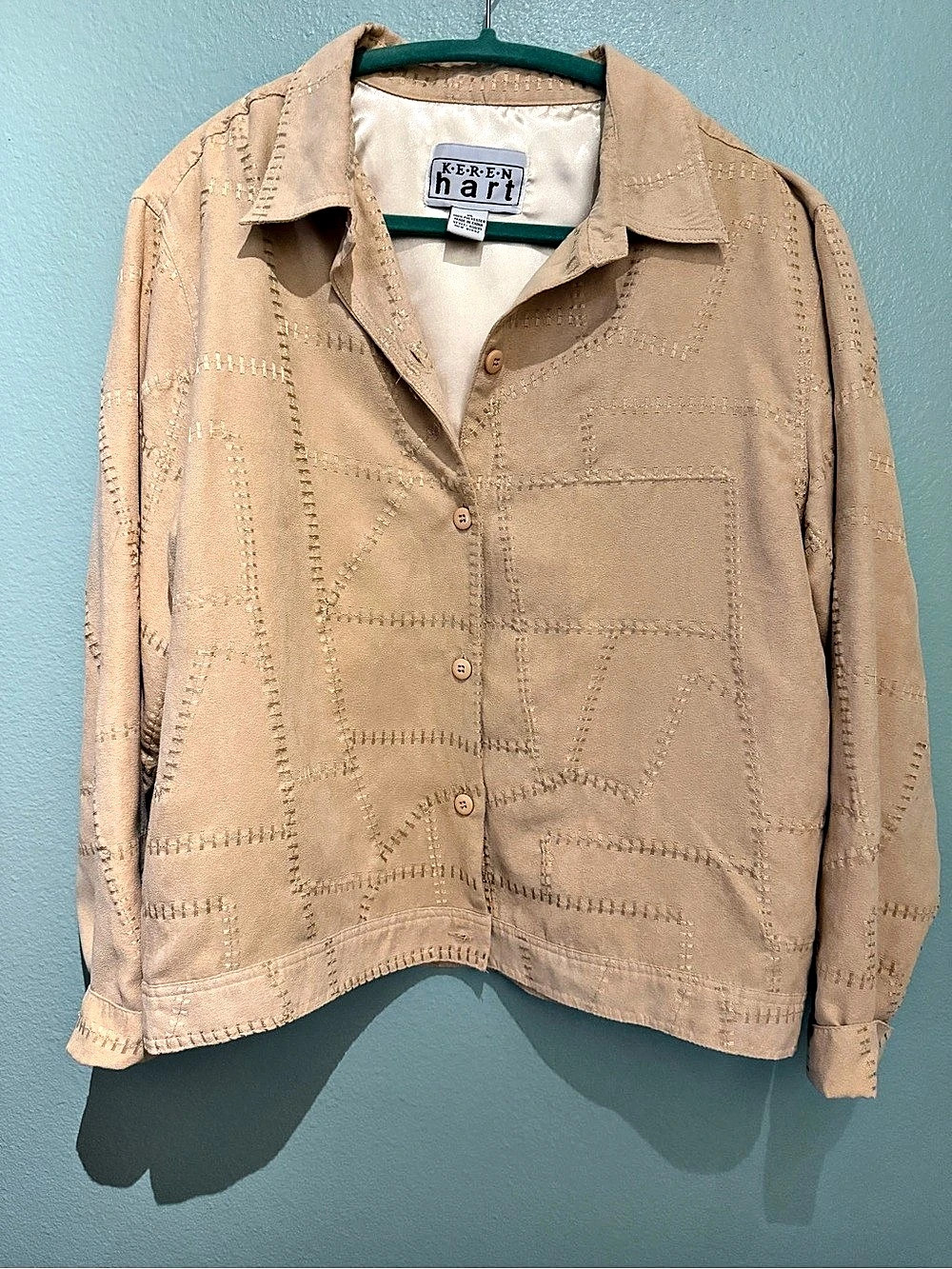 Keren Hart Geometric Utility Jacket XL Beige